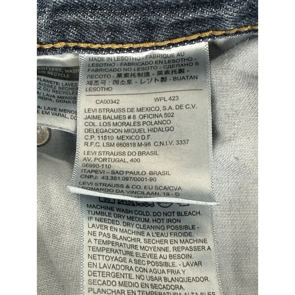 Levi's 505 Men's Jeans 34x32 Medium Wash Straight Leg Denim‎ Red Tab